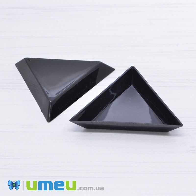 Лоточек треугольный, Черный, 7,2х7,2х7,2 cм (INS-039749)