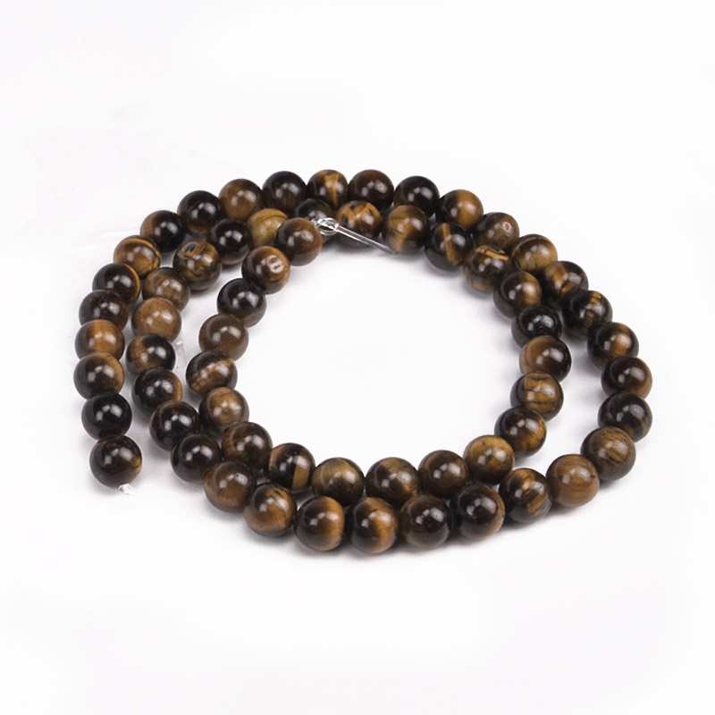 Бусины Тигровый глаз, Натур. камень, 6 мм, Круглые (BUS-053766)