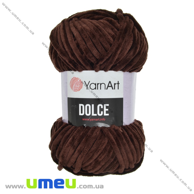 Пряжа YarnArt Dolce 100 г, 120 м, Коричневая 775 (YAR-034965)