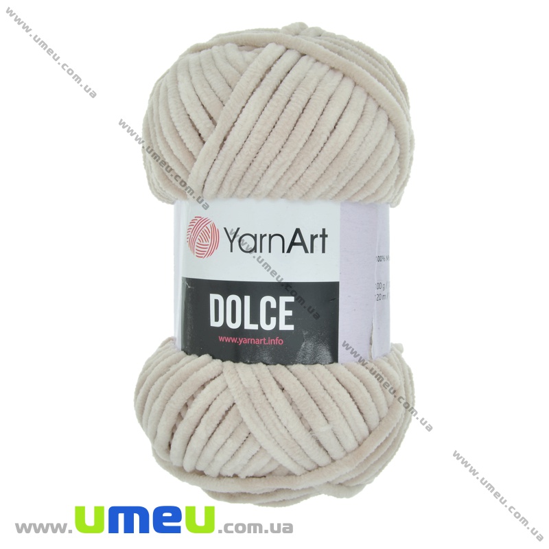 Пряжа YarnArt Dolce 100 г, 120 м, Бежевая светлая 771 (YAR-034961)