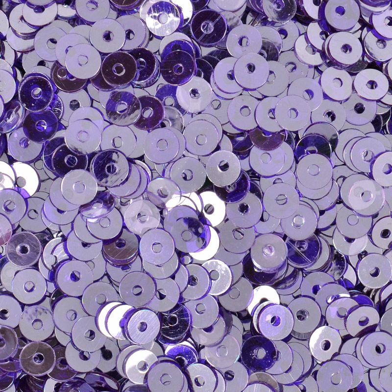Пайетки Индия круглые плоские, 4 мм, Сиреневые (PAI-053150)