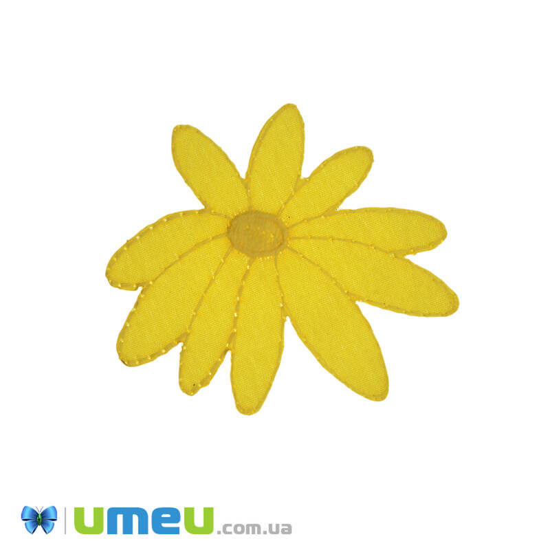 Термоаппликация Ромашка, 6х 5,5 см, Желтая (APL-042408)