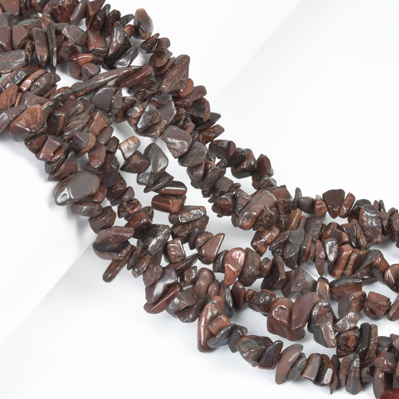 Намистини (скол) Тигрове око пофарбоване, Натур. камінь, 5-10 мм (79-80 см) (BUS-057703)