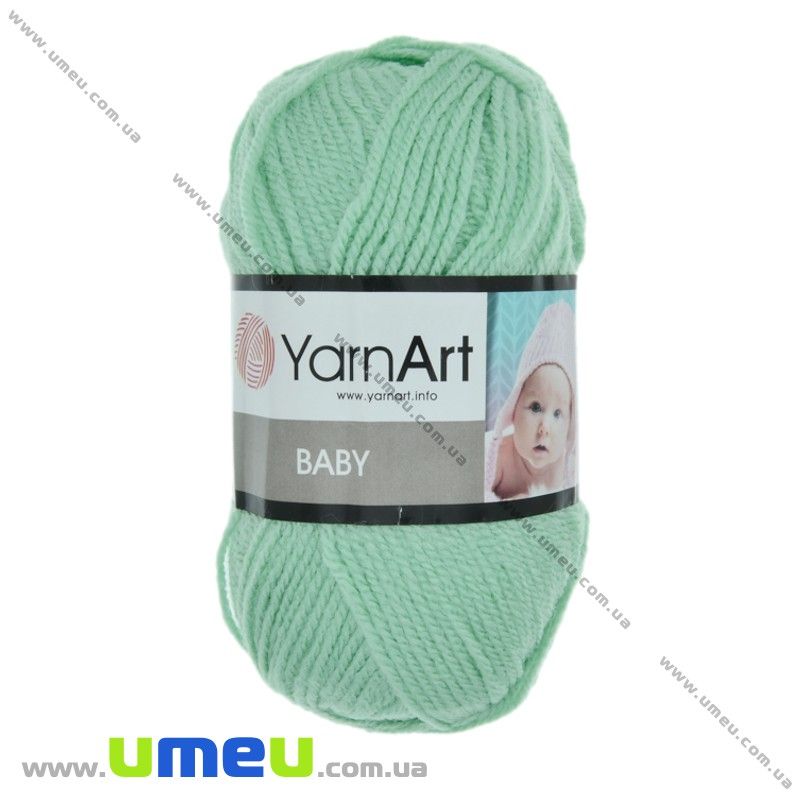 Пряжа YarnArt Baby 50 г, 150 м, Мятная 623 (YAR-025272)