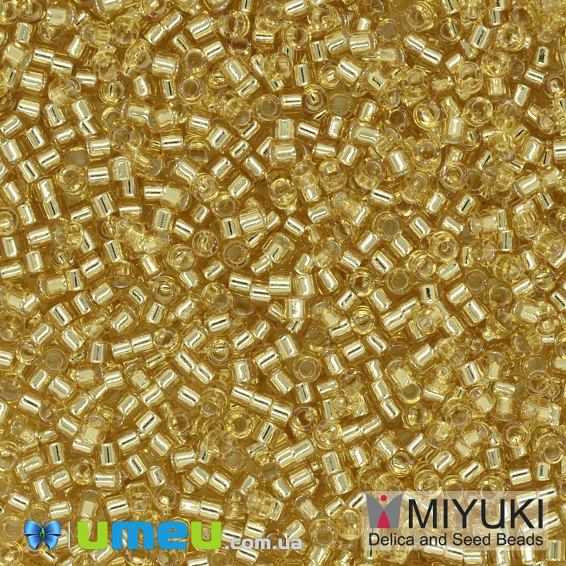 Бісер японський Miyuki Delica 11/0 DB042, Золотистий (BIS-038855)