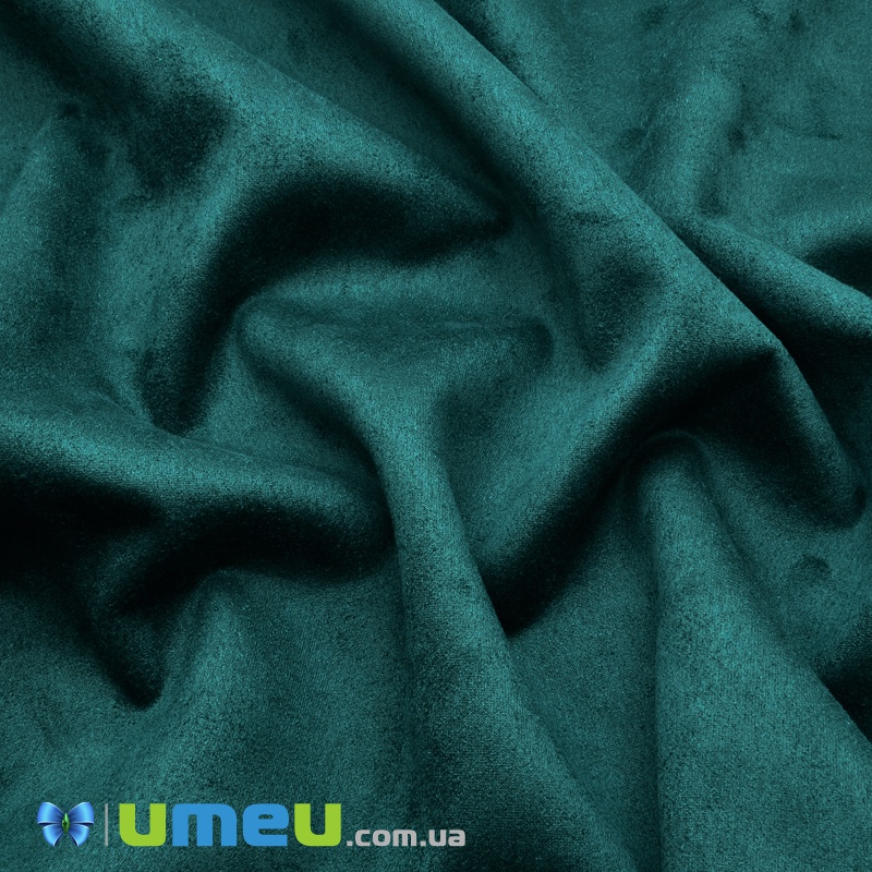 Замша искусственная 0,9 мм, Изумрудная (20х29 см) (LTH-038617)