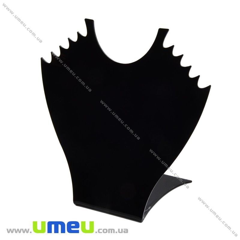 Підставка під кольє пластикова, 17х15 см, Чорна (UPK-014604)