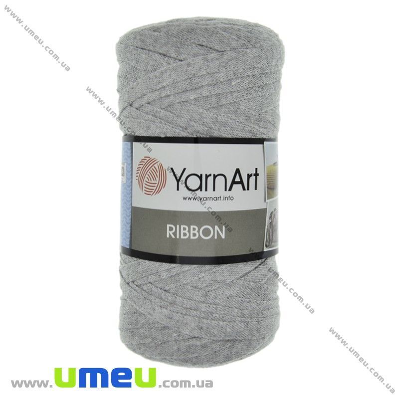 Пряжа YarnArt Ribbon 250 г, 125 м, Сіра світла 757 (YAR-029673)