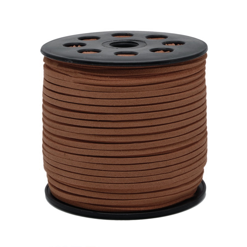 Замшевий шнур, 3 мм, Коричневий (LEN-055209)