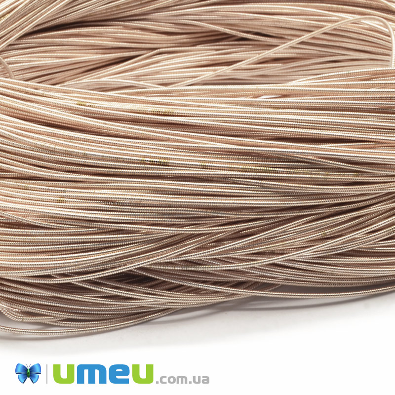 Канитель жесткая 1 мм (2 сорт), Шампань (KNT-042100)