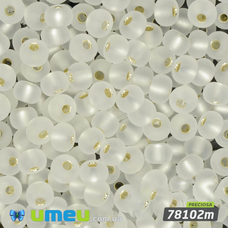Бисер чешский 4/0, №78102m, Серебристый, Блестящий матовый (BIS-034272)