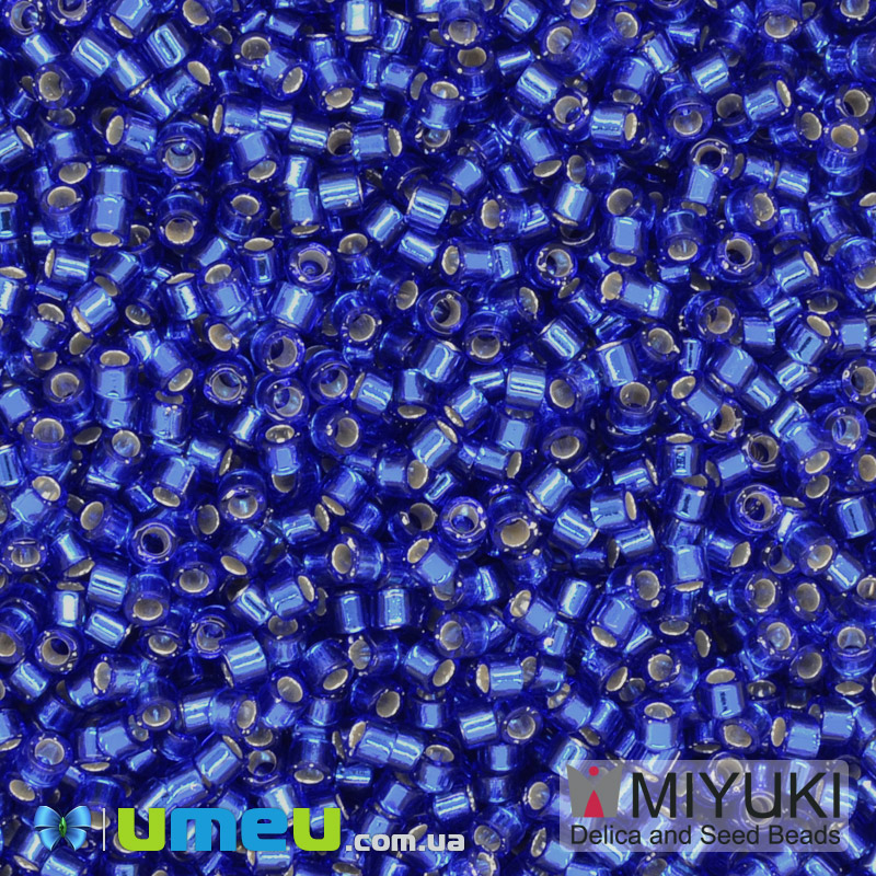 Бісер японський Miyuki Delica 11/0 DB047, Синій (BIS-040001)
