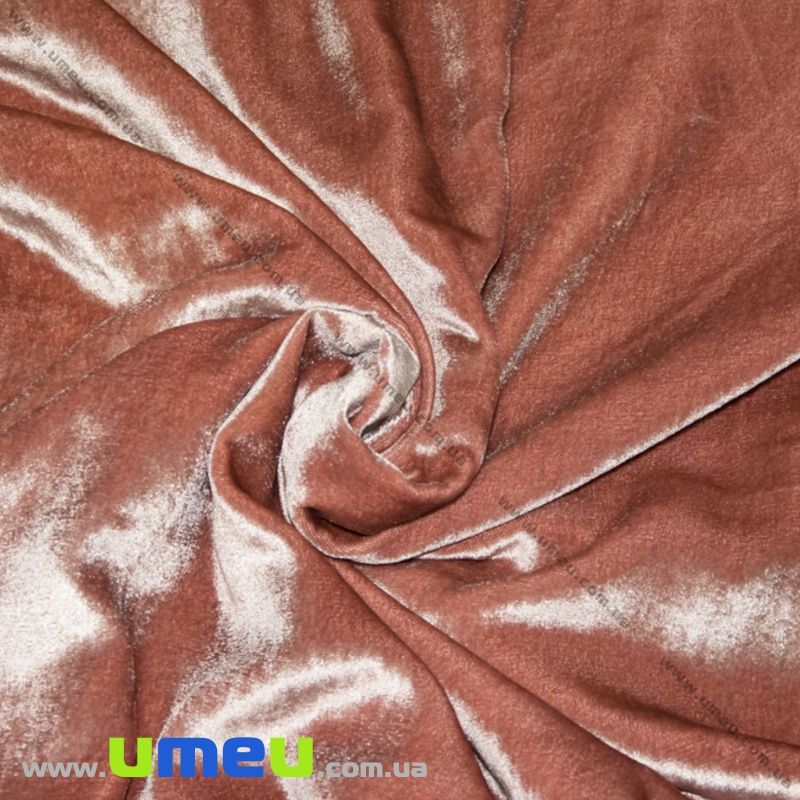 Бархат итальянский шелковый, Ширина 20 см, Пудровый (TKN-036629)