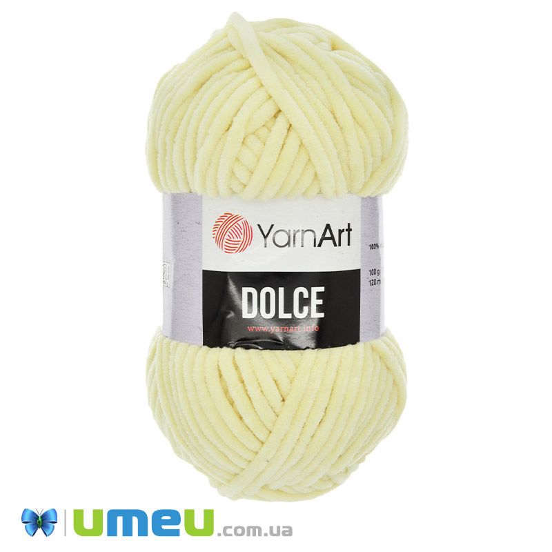 Пряжа YarnArt Dolce 100 г, 120 м, Жовта світла 783 (YAR-043644)