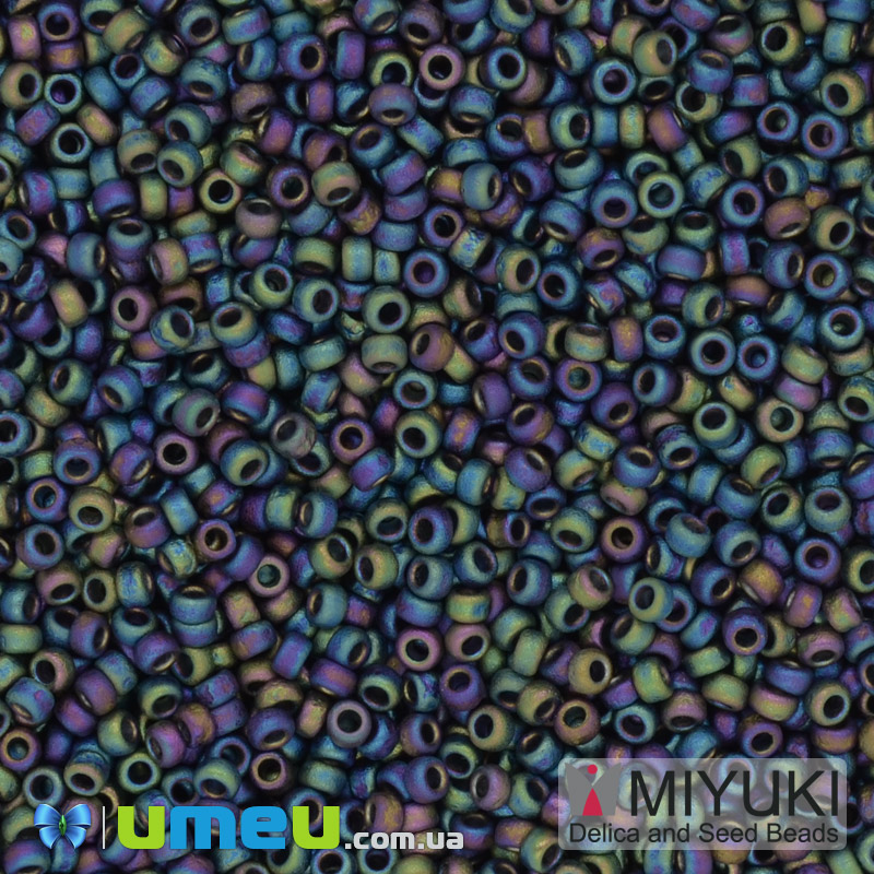 Бисер японский Miyuki круглый RR 15/0 №401FR, Ирис матовый (BIS-039875)
