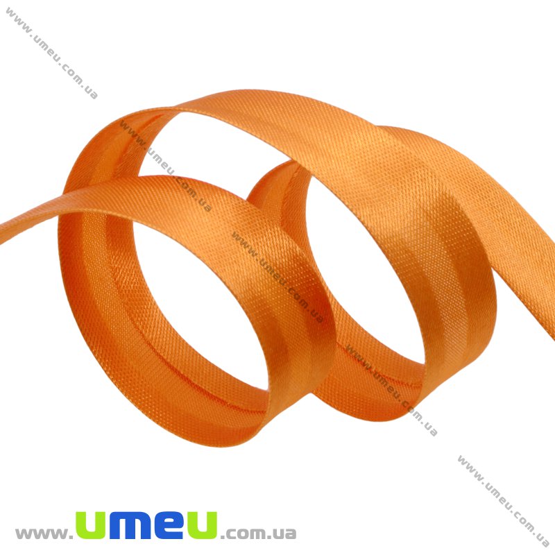 Атласна коса бейка, 15 мм, Салатова світла (LEN-010326)