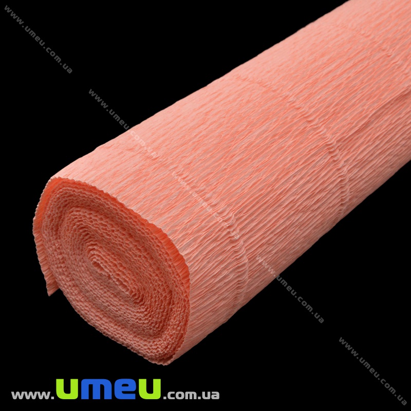 Гофрований папір Італія, Кораловий 617, 180 г, 50х50 см (DIF-035513)