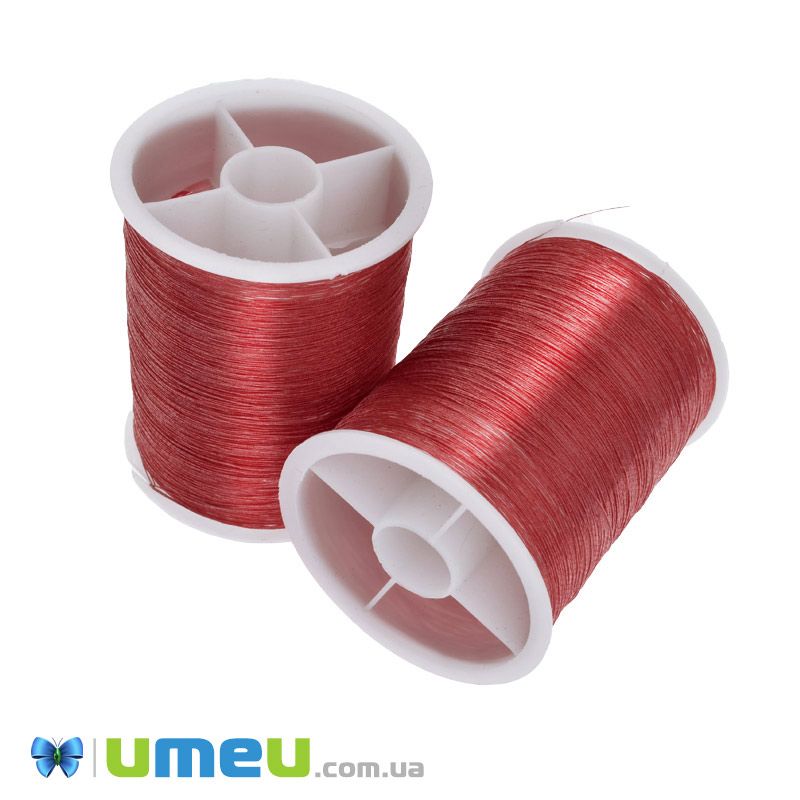 Нитка металізована Люрекс 0,1 мм, Коралова (MUL-048164)