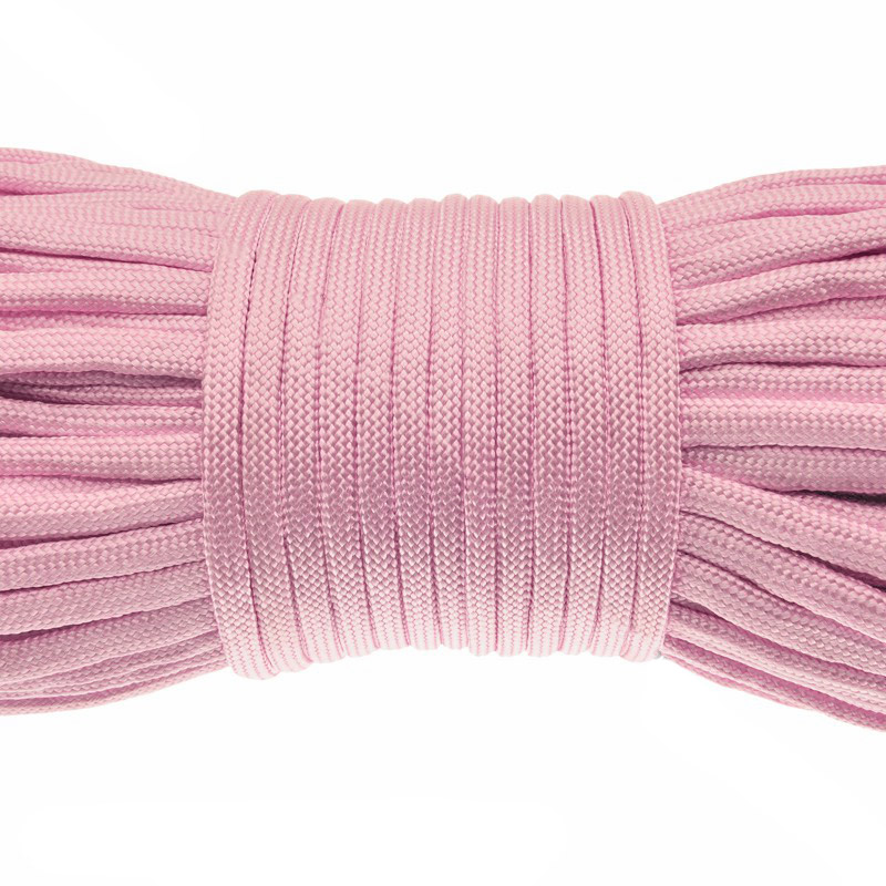 Шнур паракорд семіжільний 4 мм, Рожевий (LEN-024935)