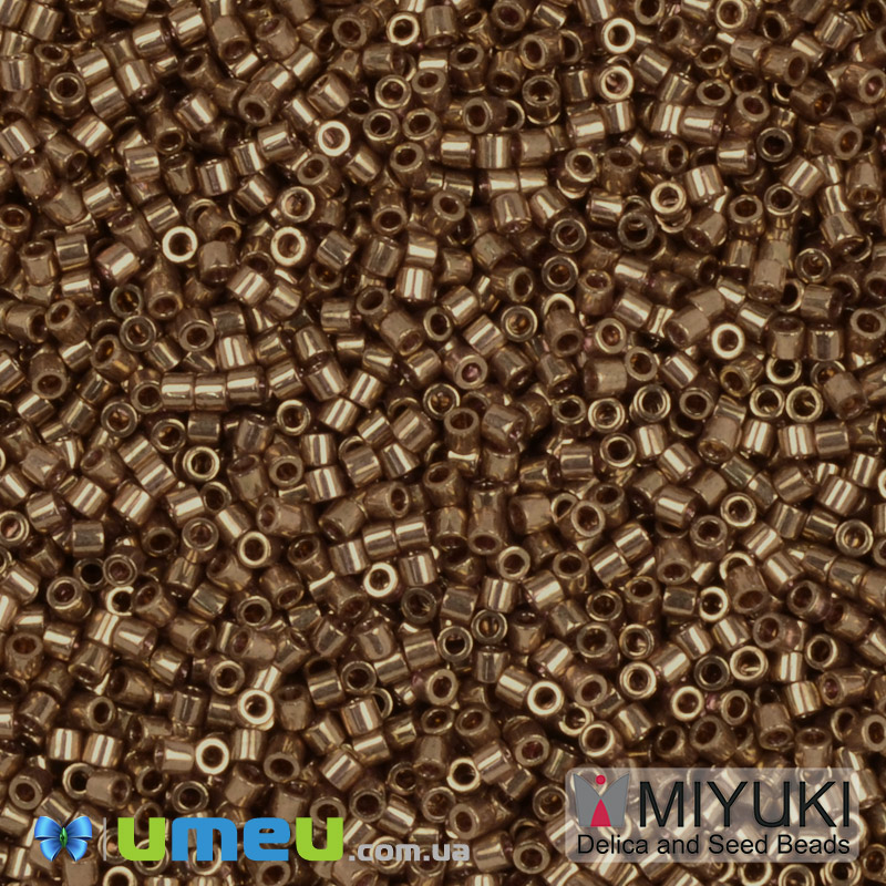 Бисер японский Miyuki Delica 15/0 DBS115, Топаз темный (BIS-049724)