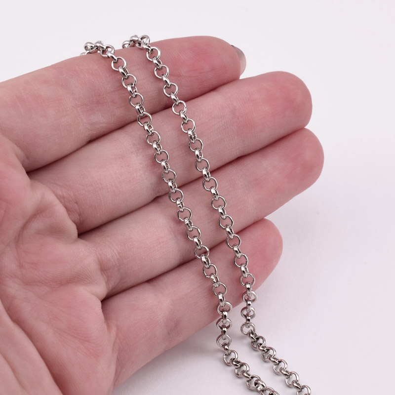 Ланцюг, Темне срібло, 3,3 мм (ZEP-056059)