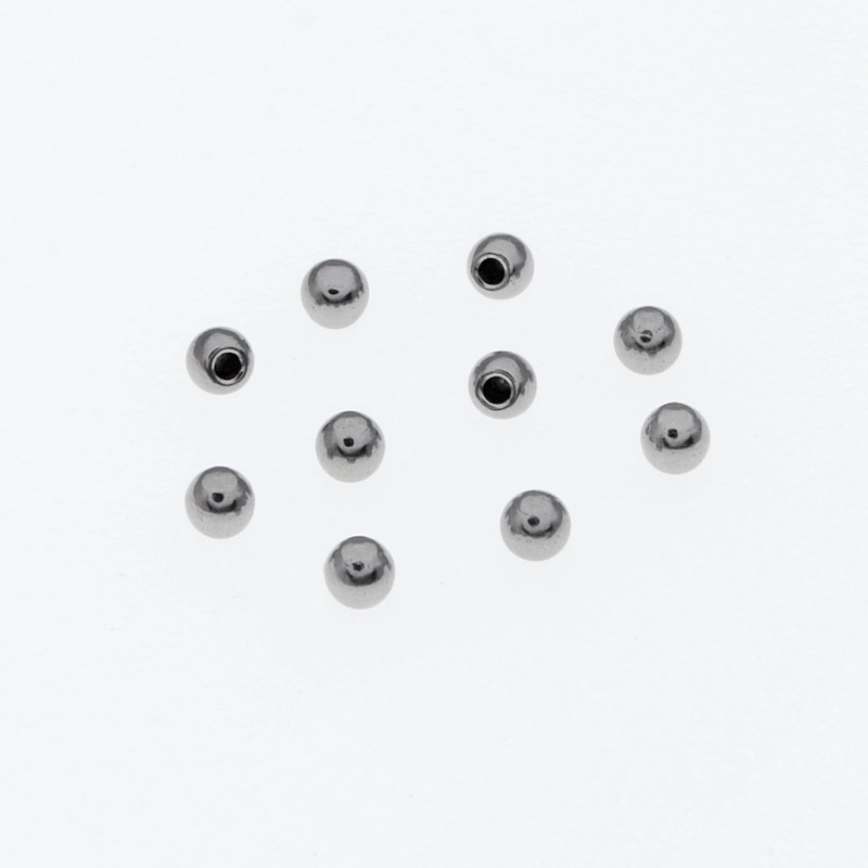 Заглушки торцевые из нержавеющей стали, 2,5 мм, Темное серебро (STL-055917)