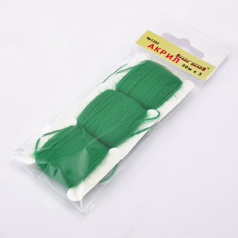 Акриловые нитки, №1293, Зеленые (MUL-058828)