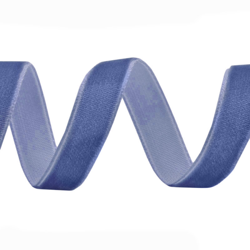 Лента бархатная, 10 мм, Синяя (LEN-061443)