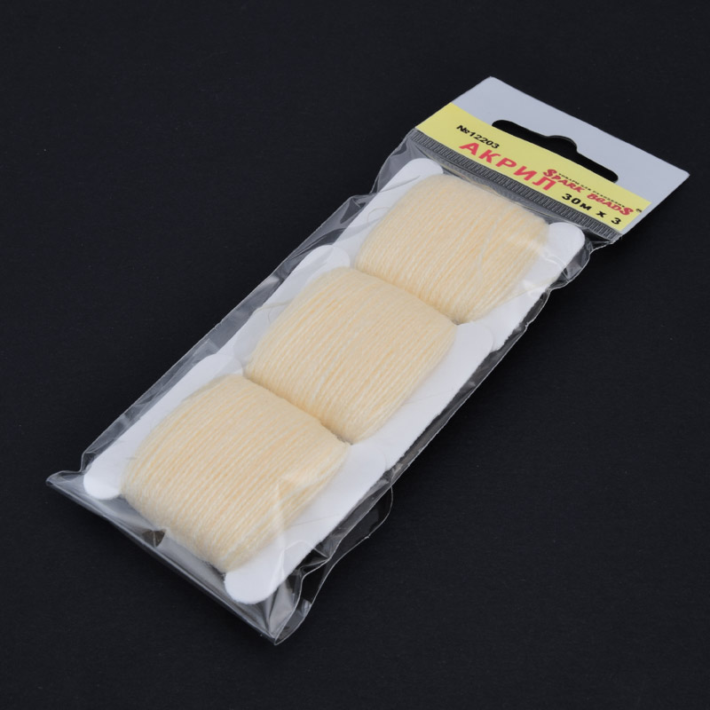 Акрилові нитки, №12203, Кремові (MUL-058896)