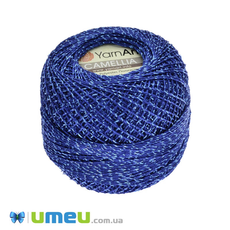 Пряжа YarnArt Camellia 25 г, 190 м, Синя 428 (YAR-038389)
