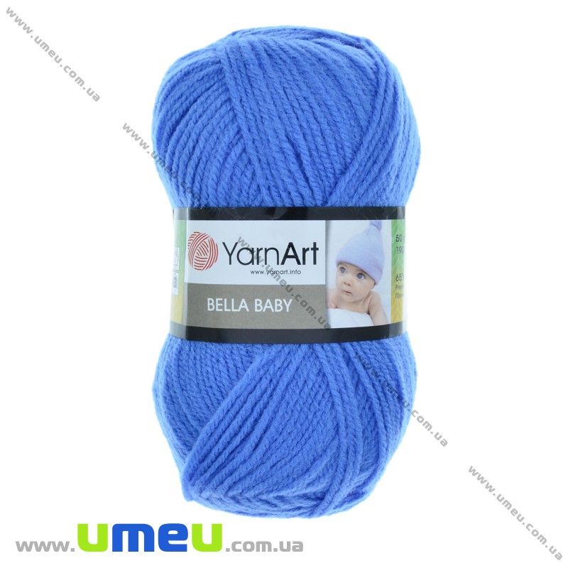 Пряжа YarnArt Bella Baby 50 г, 190 м, Голубая 666 (YAR-029701)
