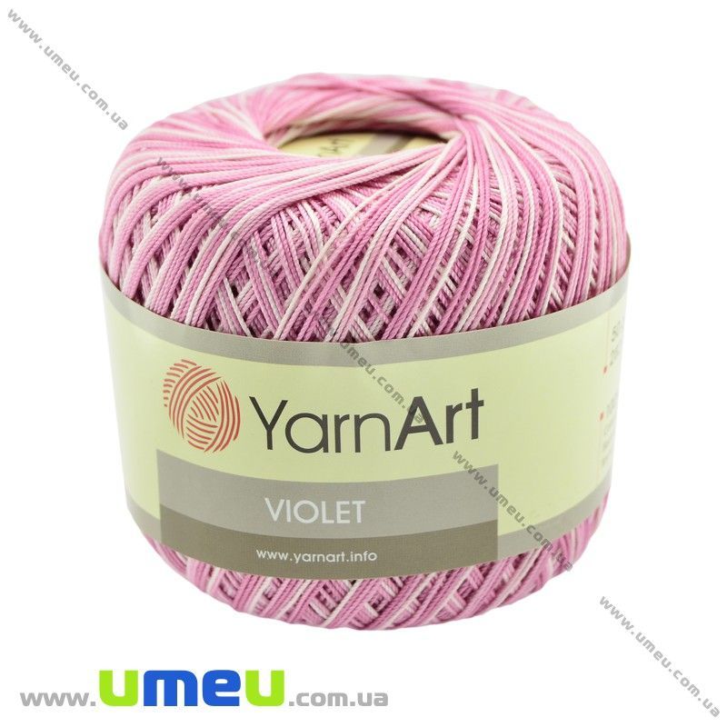 Пряжа YarnArt Violet Melange 50 г, 282 м, Розовая 5338 (YAR-022972)