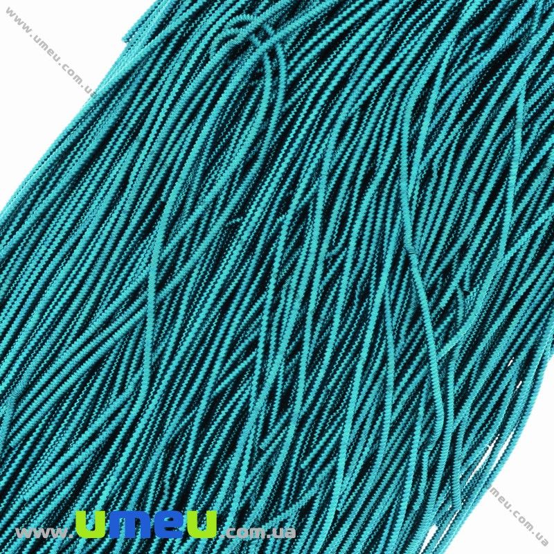 Канитель фигурная зиг-заг 1,5 мм, Бирюзовая (KNT-028045)