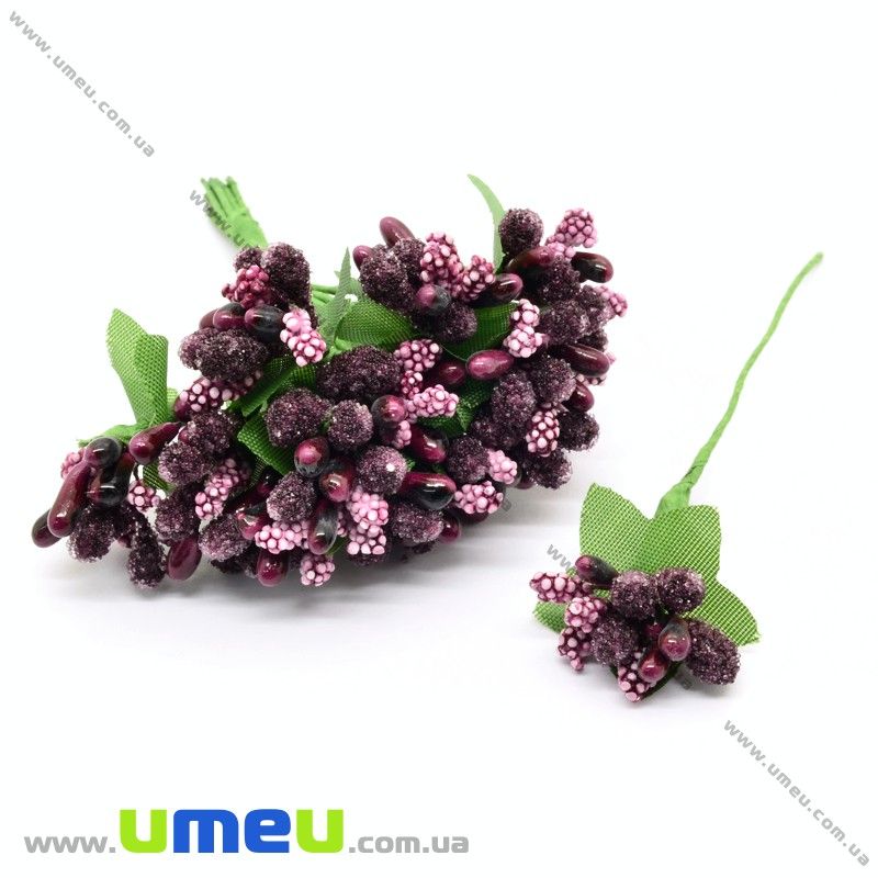 Тычинки на проволоке, Бордовые (DIF-029754)