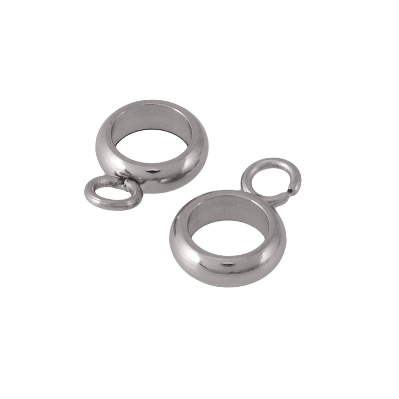 Бейл з нержавіючої сталі, 10х8х2,5 мм, Темне срібло (STL-055870)