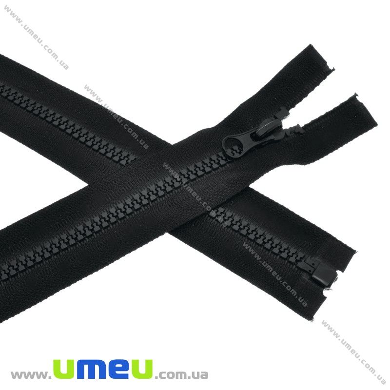 Блискавка (змійка) тракторна роз'ємна 40 см, Тип 5, Чорна (ZIP-030199)