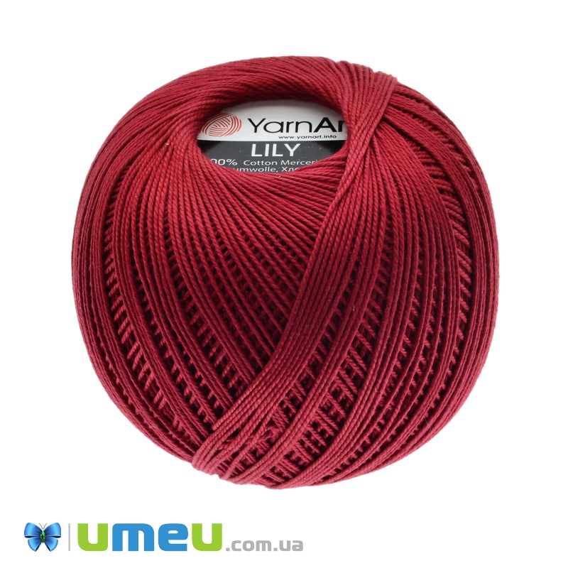 Пряжа YarnArt Lily 50 г, 225 м, Бордова 5020 (YAR-038415)