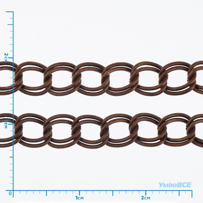Цепь двойная, Медь, 6х5 мм (ZEP-015187)