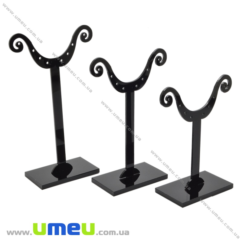 Підставка під сережки, 11х6,5 см, Чорна (UPK-035033)