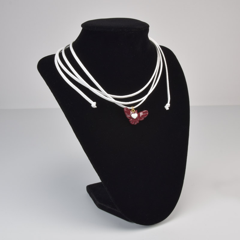 Подвеска Горлица на шнурке, 30х17 мм (BUS-059008)