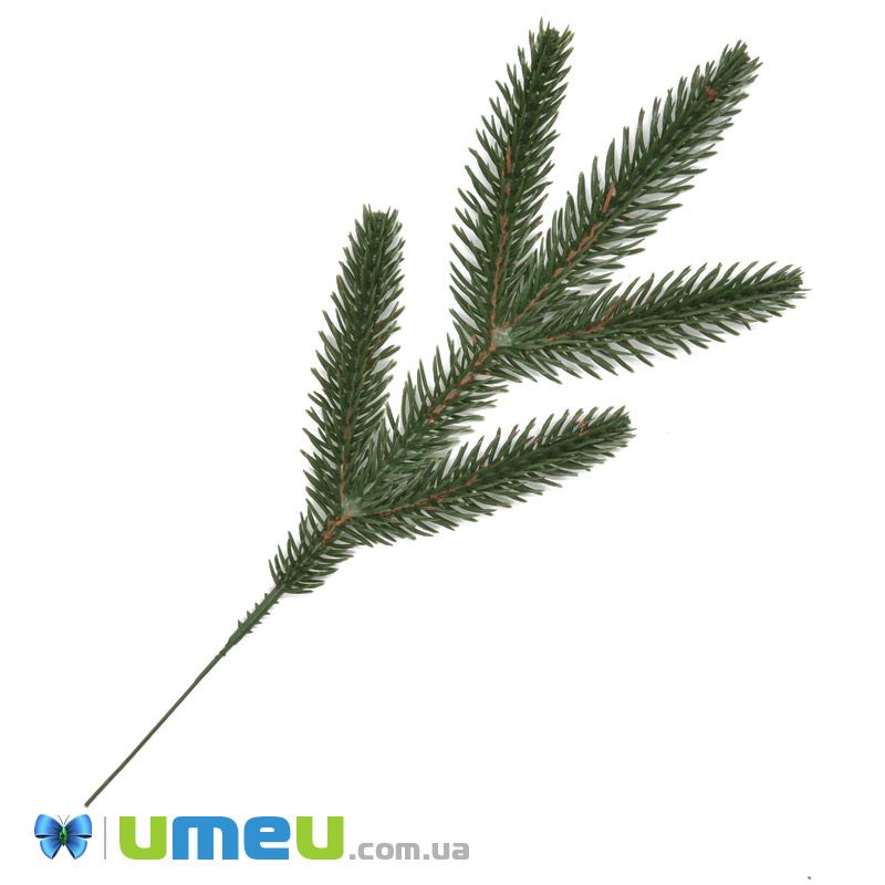 Гілка ялини одностороння, Зелена, 20-22 см (DEC-039590)