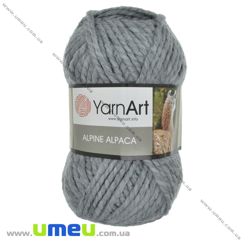 Пряжа YarnArt Alpine Alpaca 150 г, 120 м, Сіра 447 (YAR-034984)
