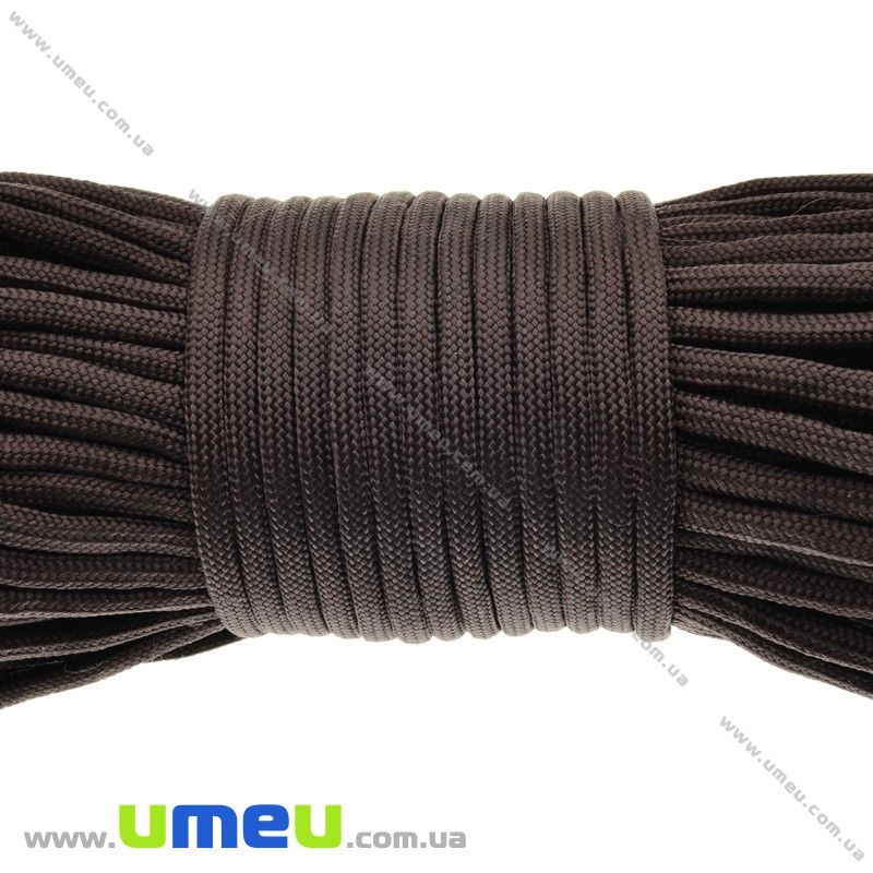 Шнур паракорд семіжільний 4 мм, Коричневий темний (LEN-024937)