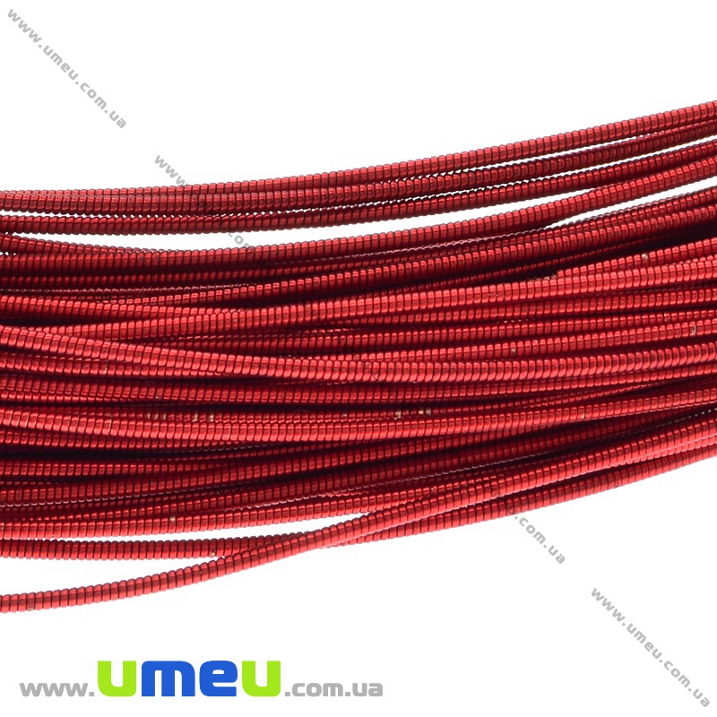 Канитель жесткая 1 мм, Красная (KNT-037239)