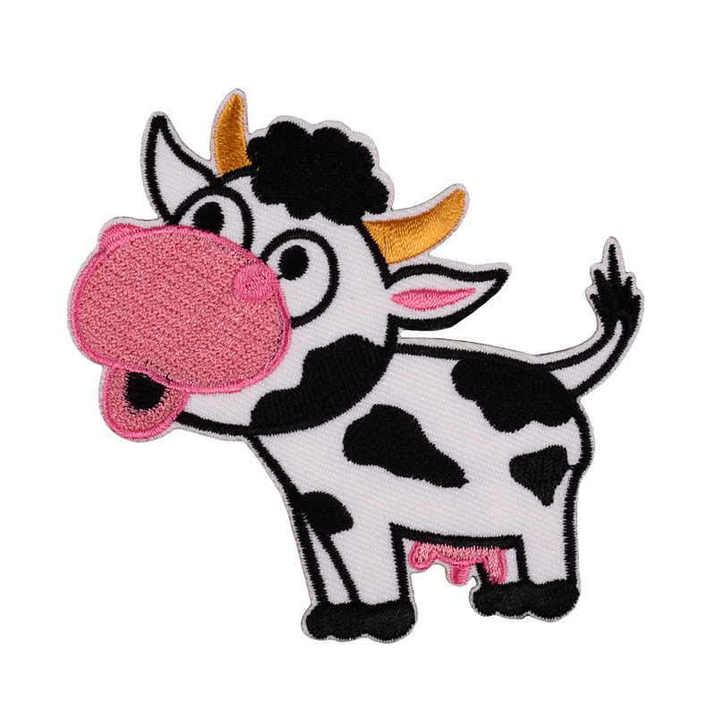Аппликация на клеевой основе Корова, 9,5х9 см (APL-055113)