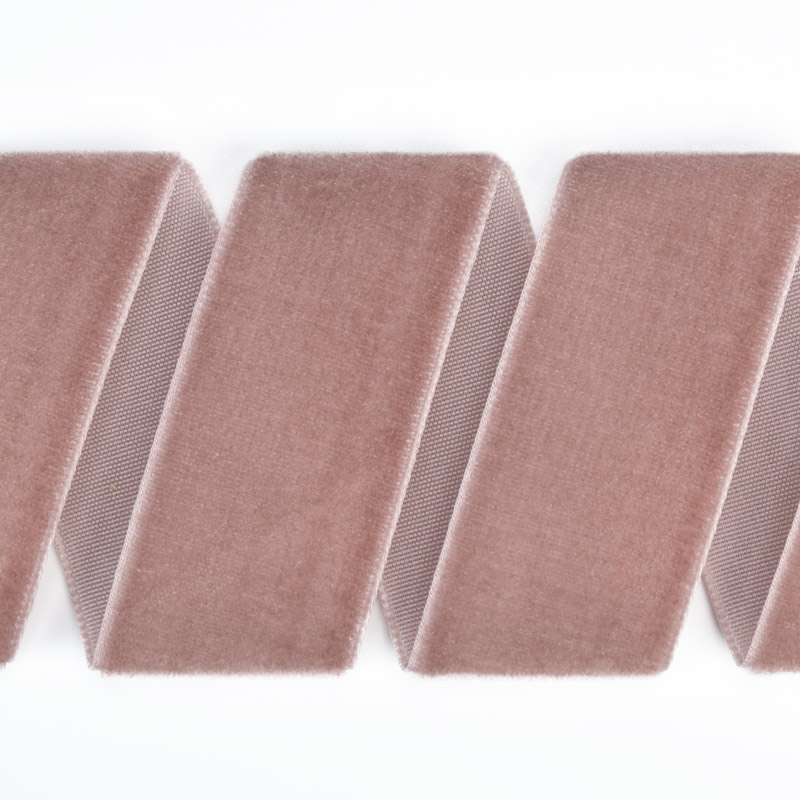 Лента бархатная, 25 мм, Пудровая (LEN-061428)