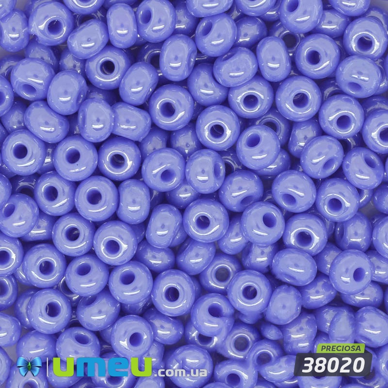 Бісер чеський 4/0, №38020, Фіалковий, Перламутровий (BIS-034265)