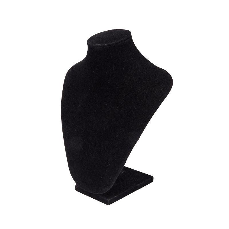 Подставка под колье бархатная Шея, УЦЕНКА, 17х11 см, Черная (UPK-025611)