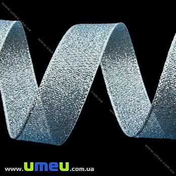 Лента парчовая, 40 мм, Голубая (LEN-022610)