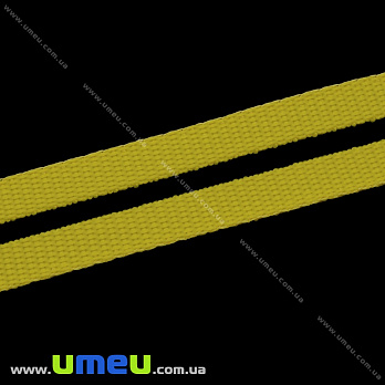 Лента ременная для рюкзаков (стропа), 10 мм, Желтая (LEN-034651)